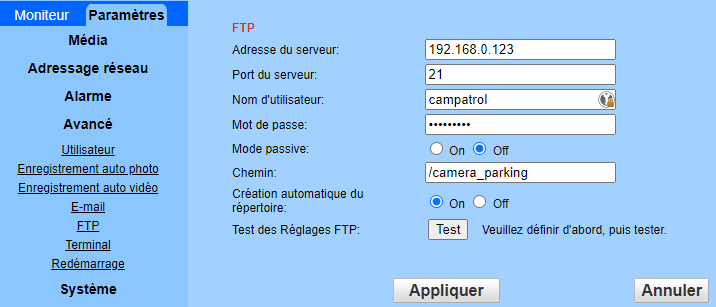 FTP Config